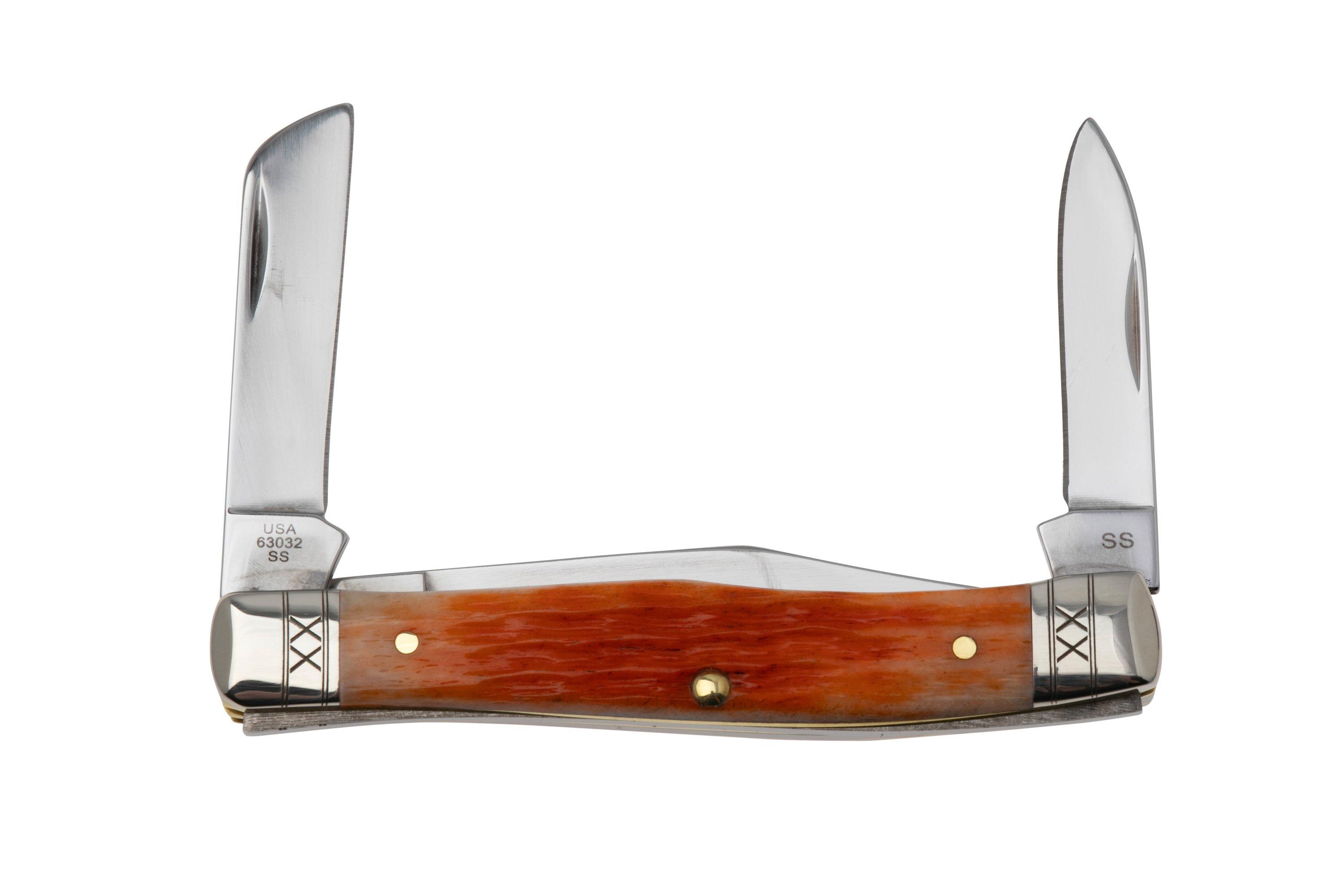 Case Medium Stockman 35819 Cayenne Bone, Crandall Jig, Embellished ...