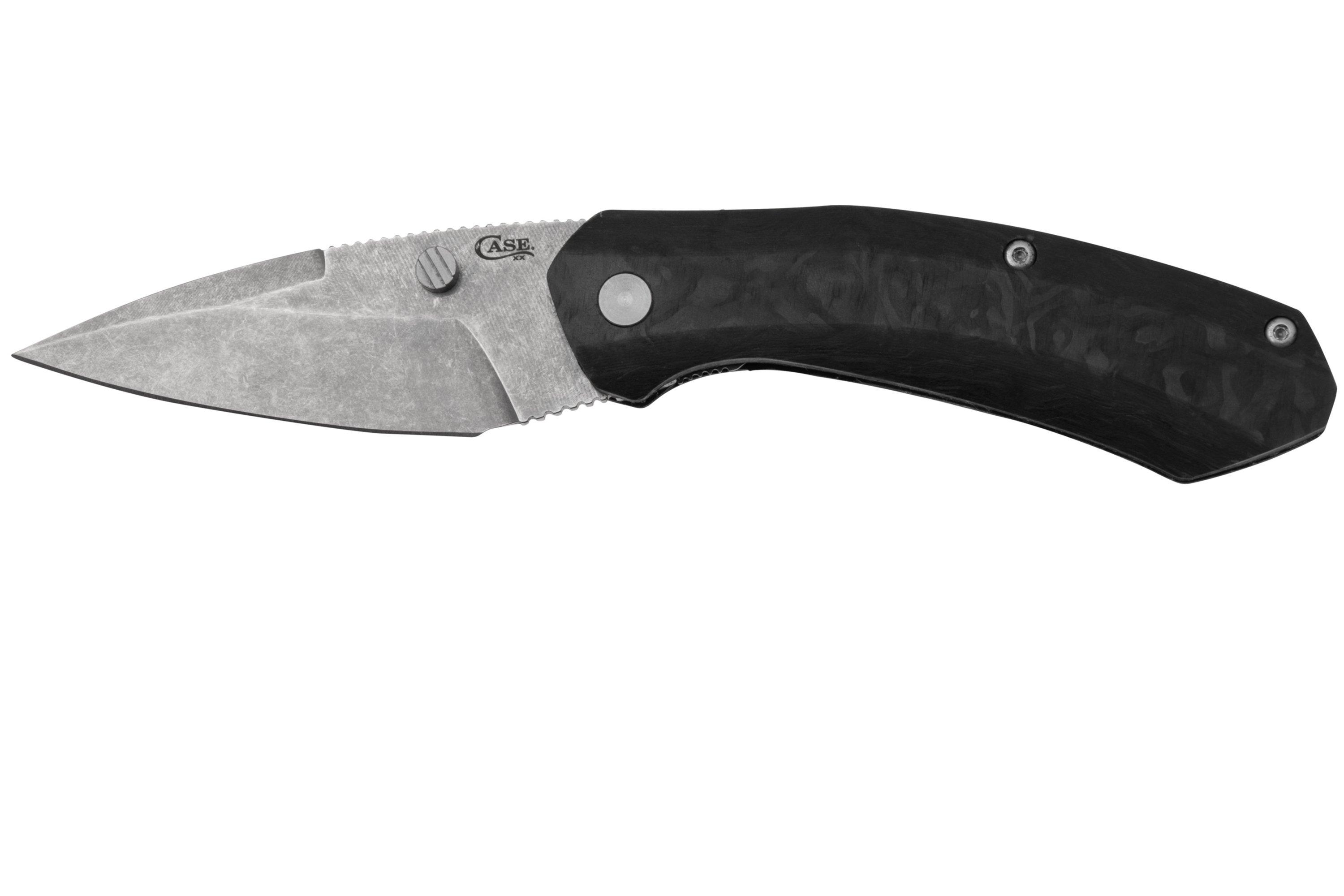 Case Westline 36554 Black Marbled Carbon Fiber, Drop Point Blade S35VN ...