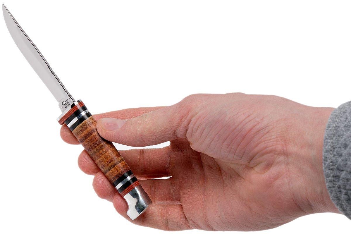 Case Leather Hunter Fixed 00379, M3FINN SS, hunting knife