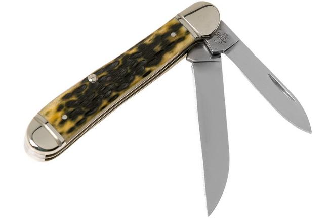 Case Large Stockman Amber Jigged Bone, 00204, 6375 CV pocket knife