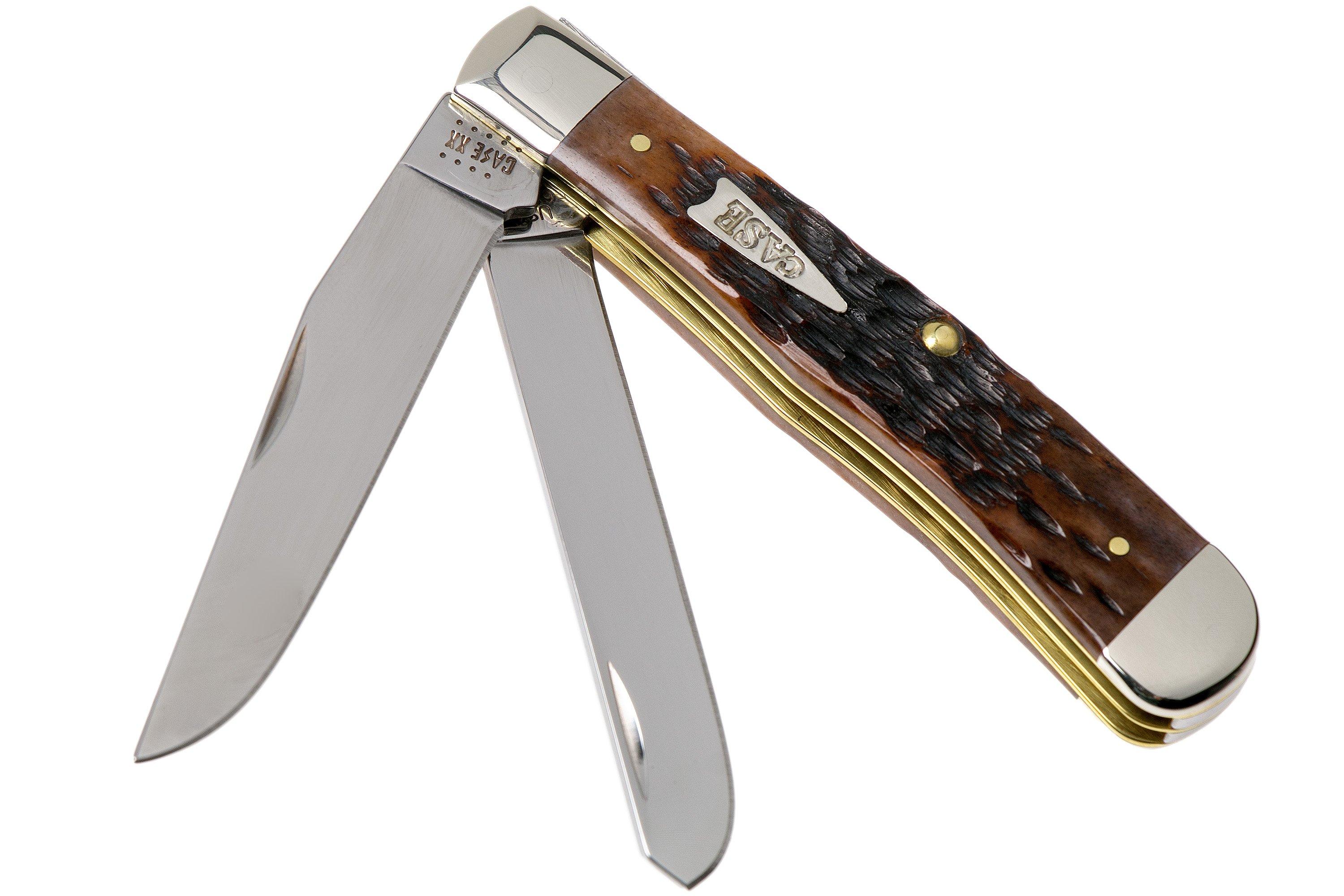 Case Large Stockman Amber Jigged Bone, 00204, 6375 CV pocket knife