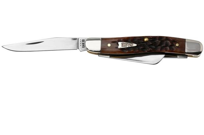 Case Sod Buster Jr Amber Jigged Bone, 30092, 6137 CV pocket knife