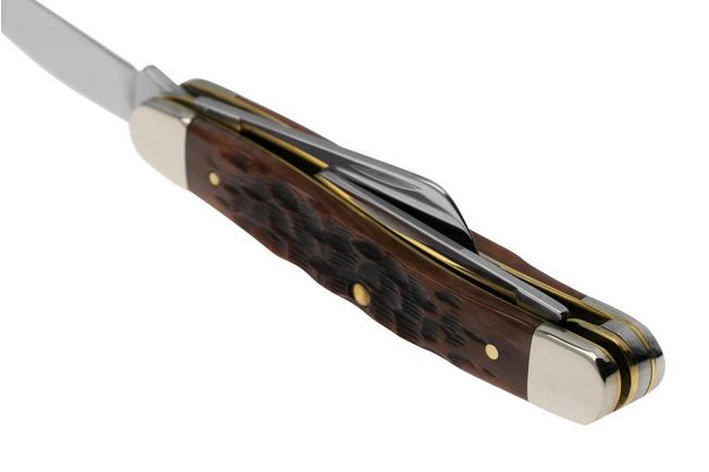 Case Large Stockman Amber Jigged Bone, 00204, 6375 CV pocket knife