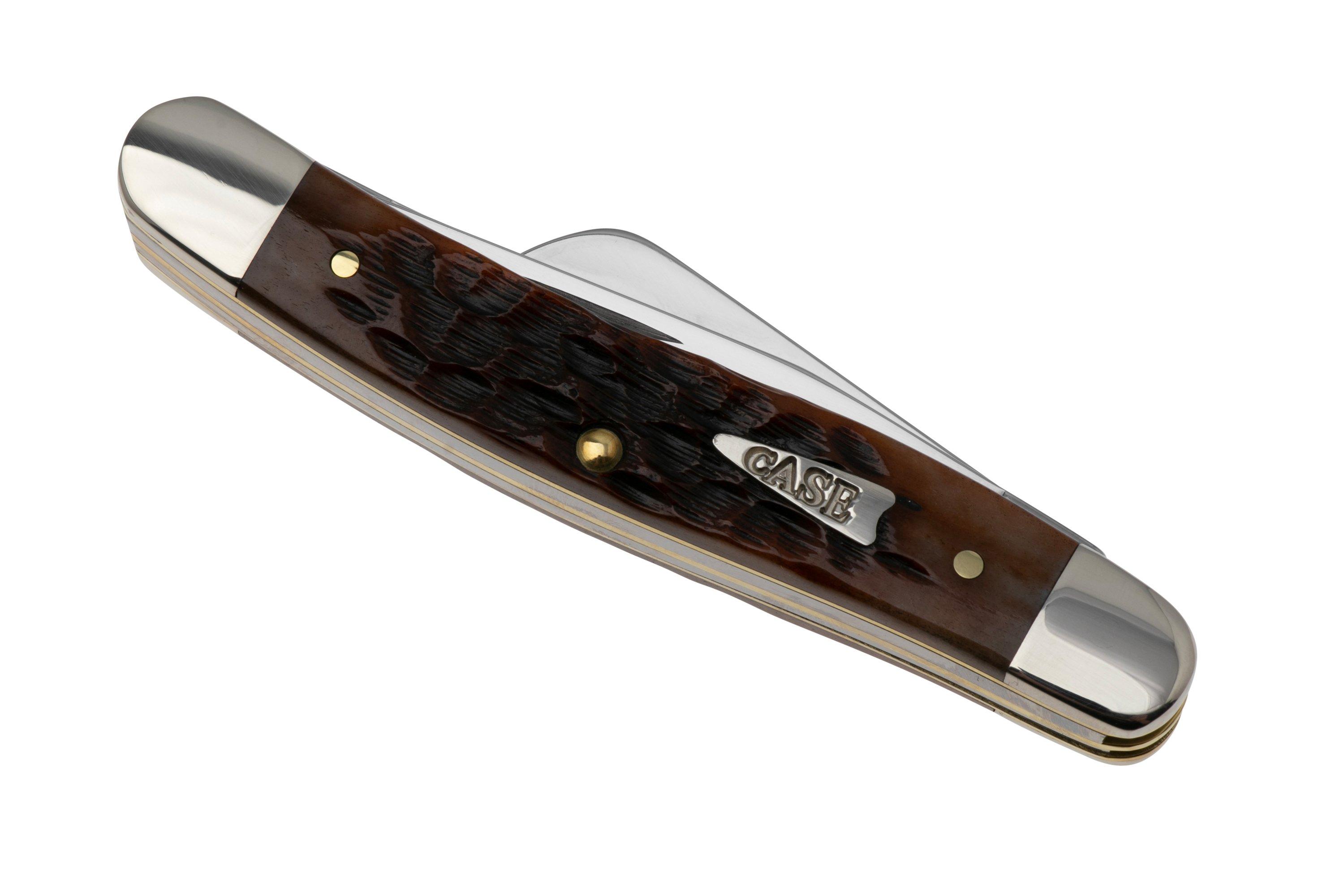 Case Sod Buster Jr Amber Jigged Bone, 30092, 6137 CV pocket knife