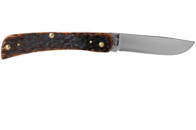 Case 18229 Sod Buster Jr., Rough Black Synthetic Handle (6137 SS)