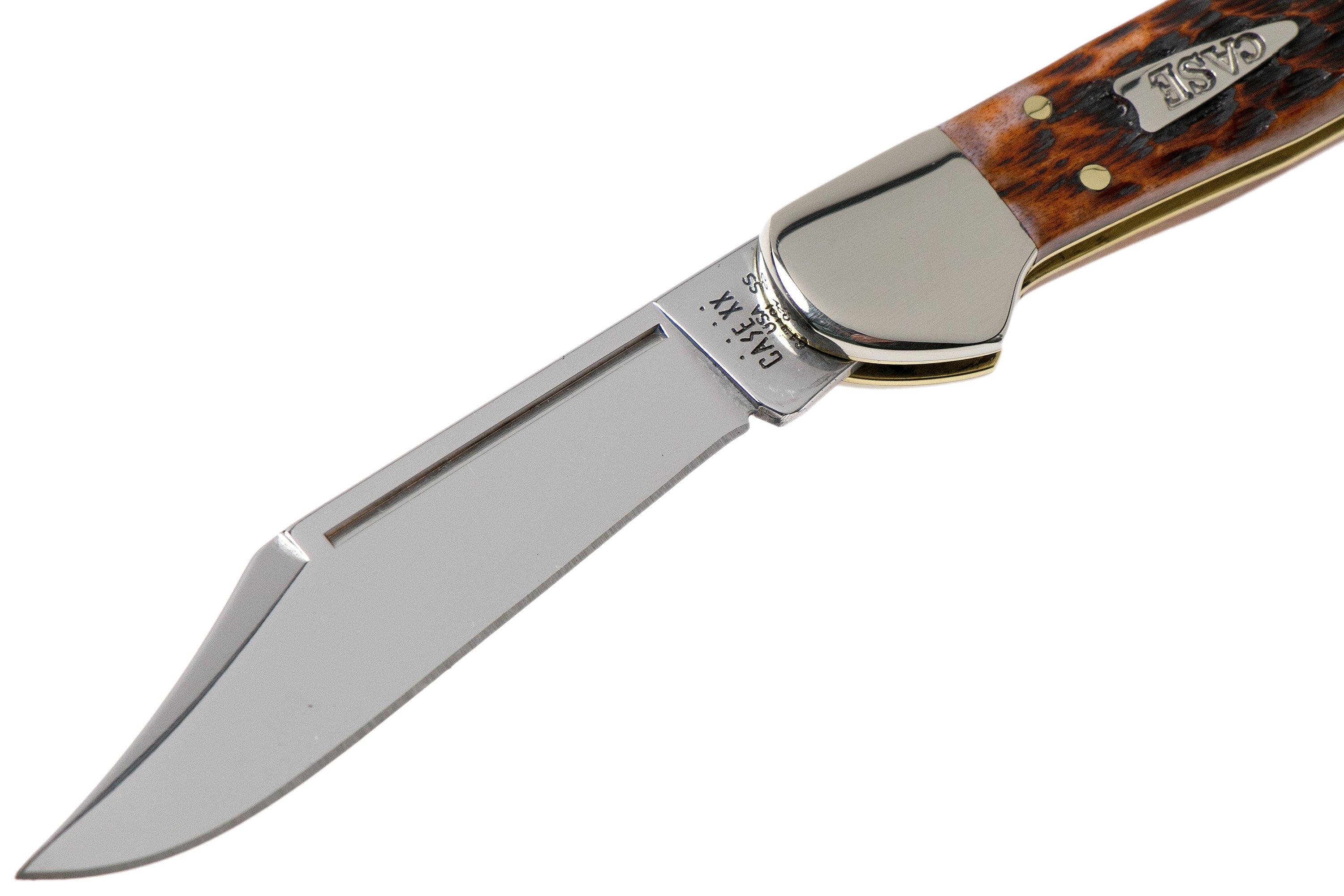 Case Mini Copperlock Brown Bone, Peach Seed Jig, 42655 Case Mini Copperlock Brown Bone, Peach Seed Jig, 42655