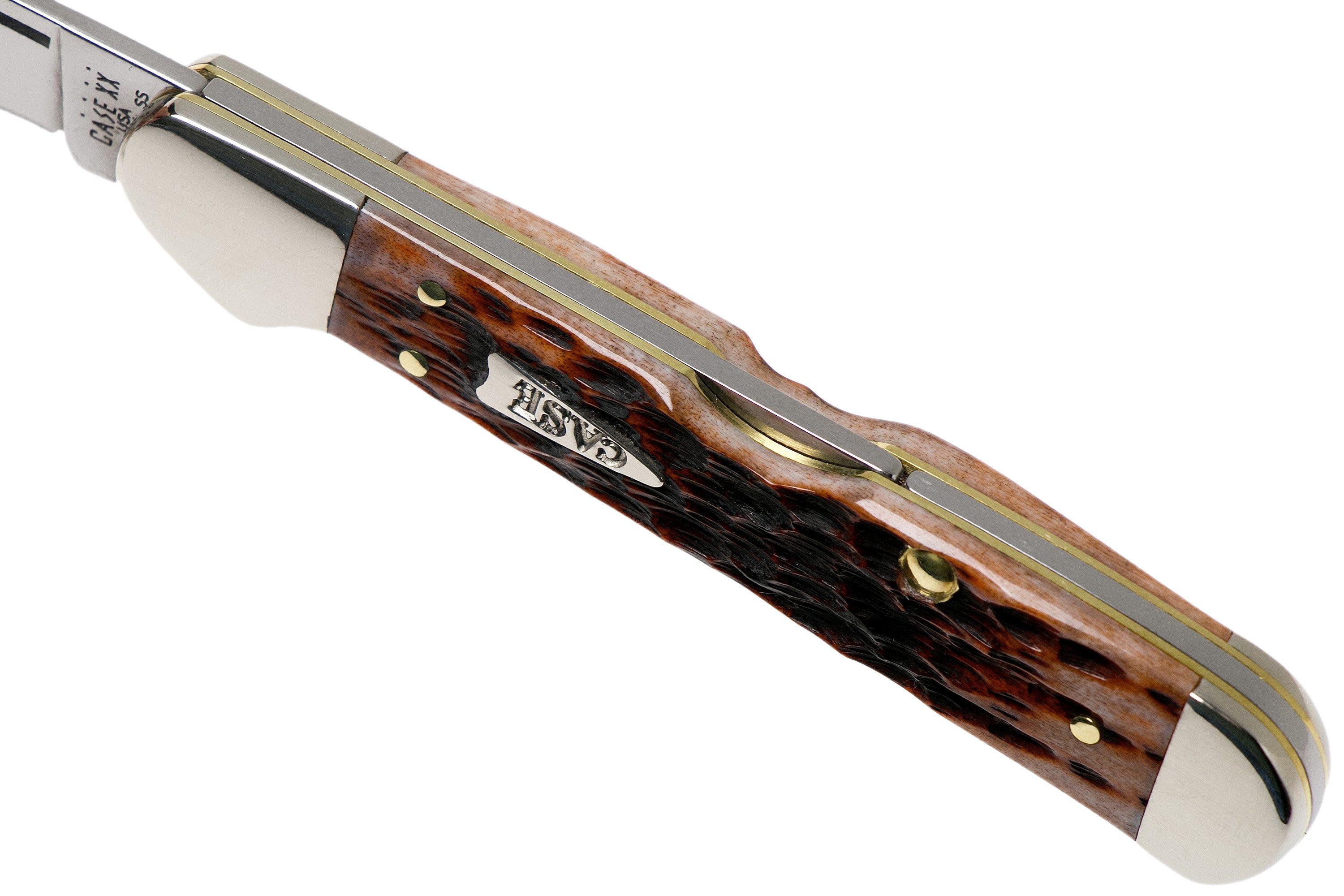 Case Mini Copperlock Brown Bone, Peach Seed Jig, 42655, 61749L SS 