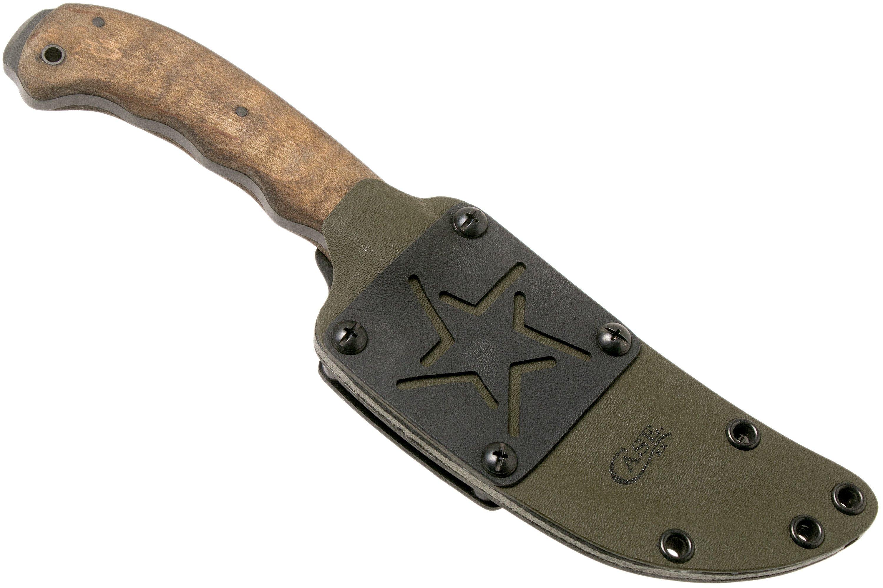 Case Winkler Hambone 43180 Clint Romesha, Curly Maple, Kydex Sheath