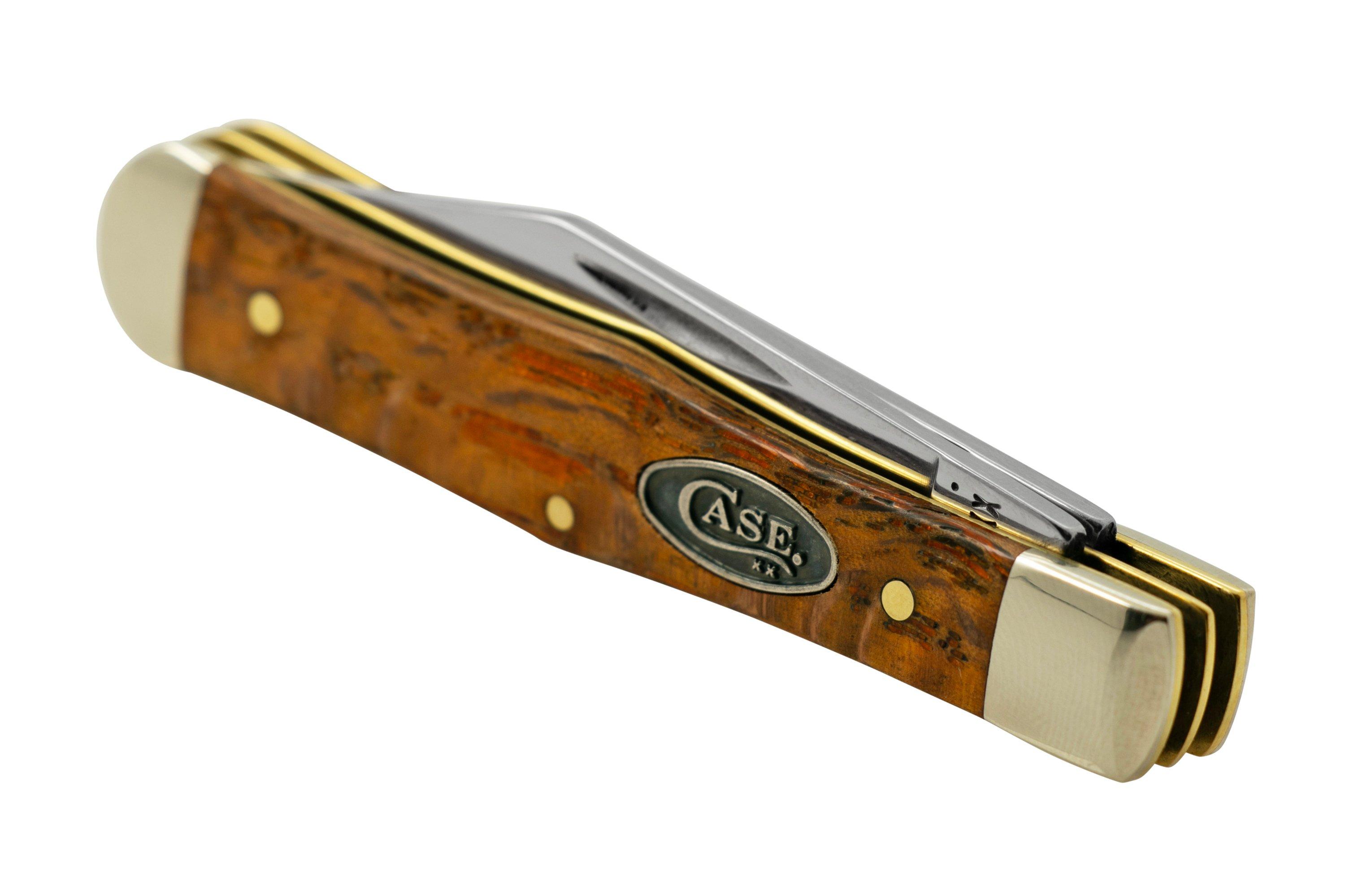 Case Small Swell Center Jack, Yellow Curly Oak 47129, 7225 SS