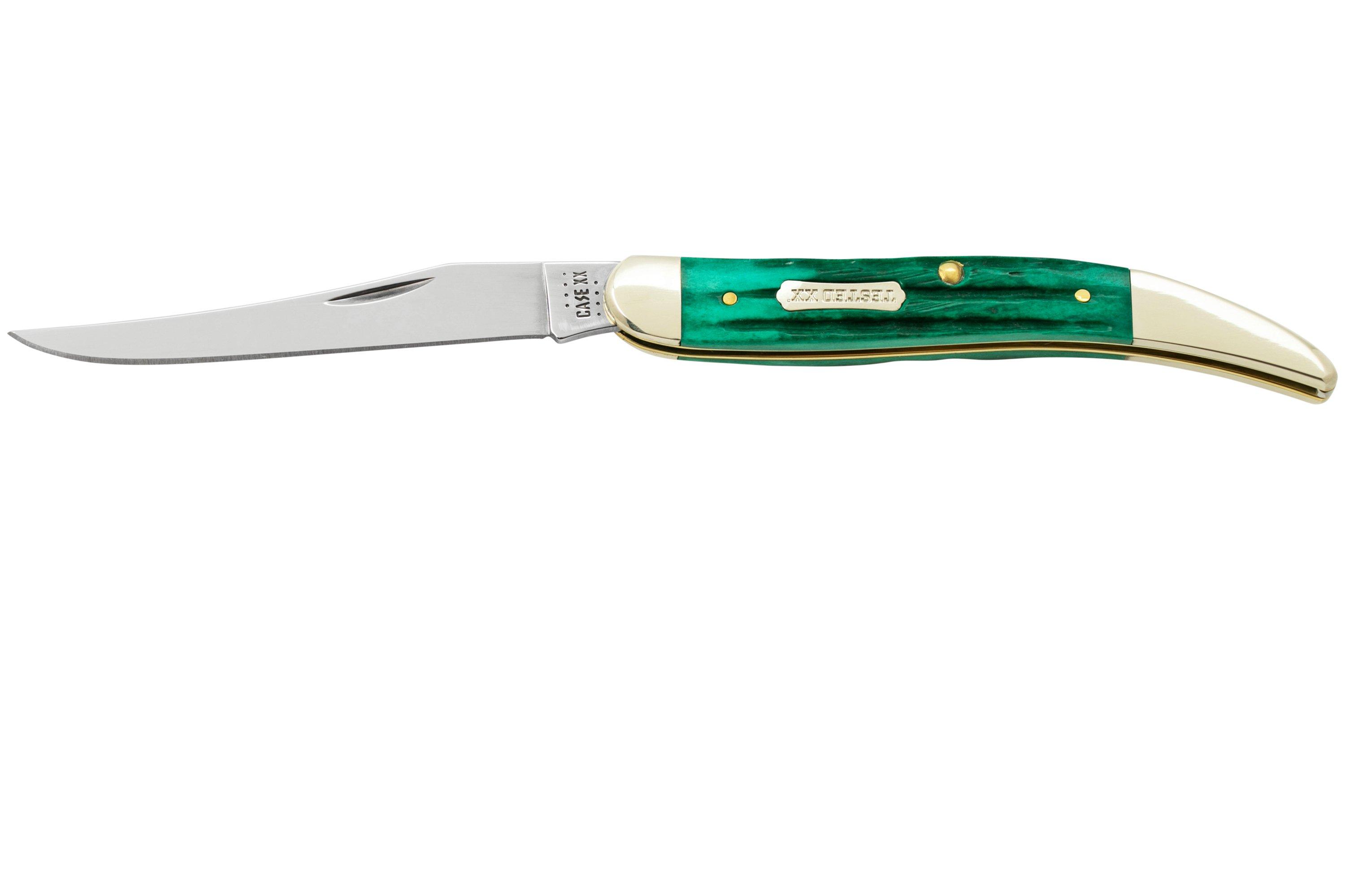Case Kinfolk Jig Medium Texas Toothpick Jade Bone 48947, 610094 SS