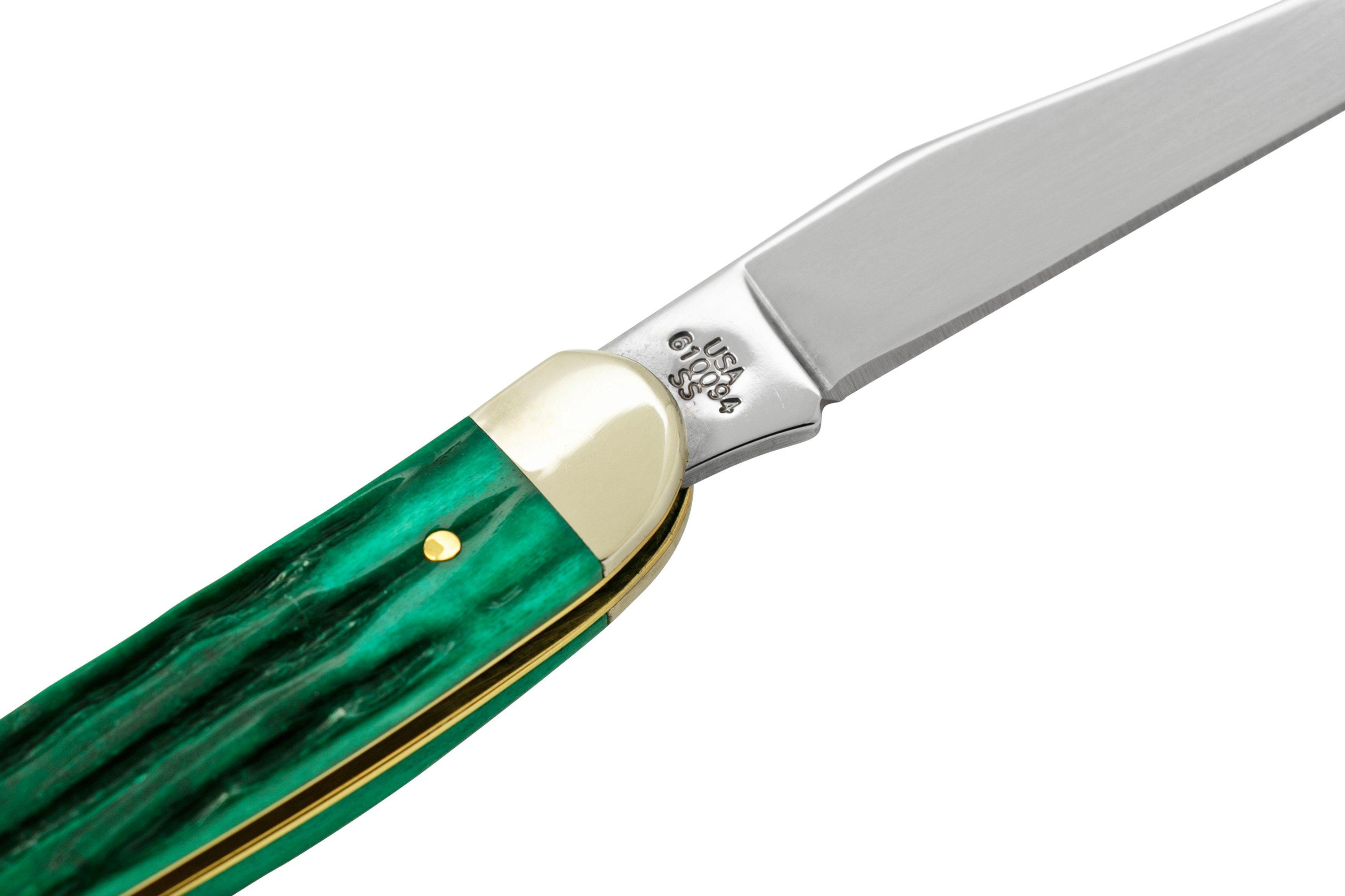 Case Kinfolk Jig Medium Texas Toothpick Jade Bone 48947, 610094 SS