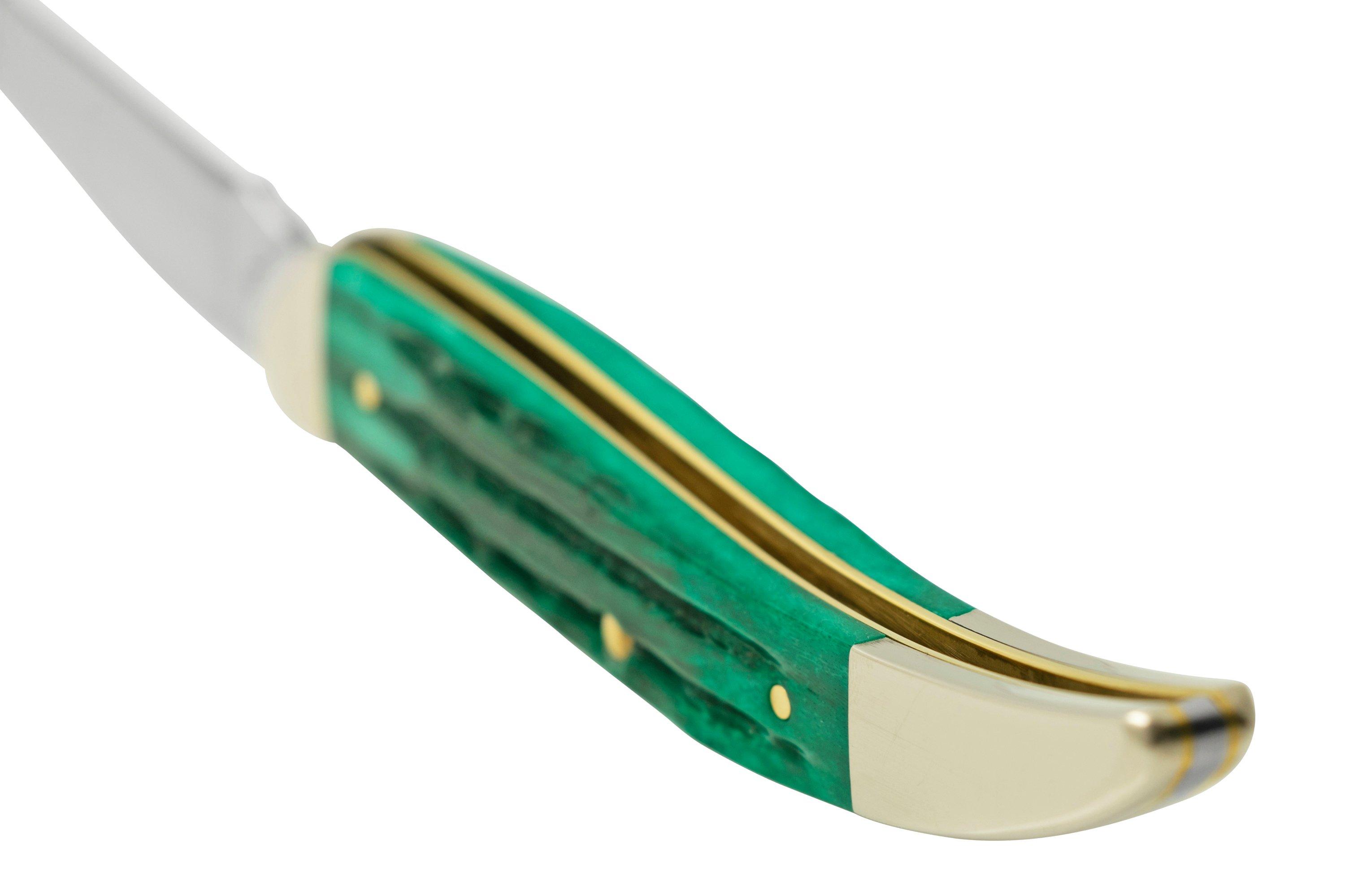 Case Kinfolk Jig Medium Texas Toothpick Jade Bone 48947, 610094 SS