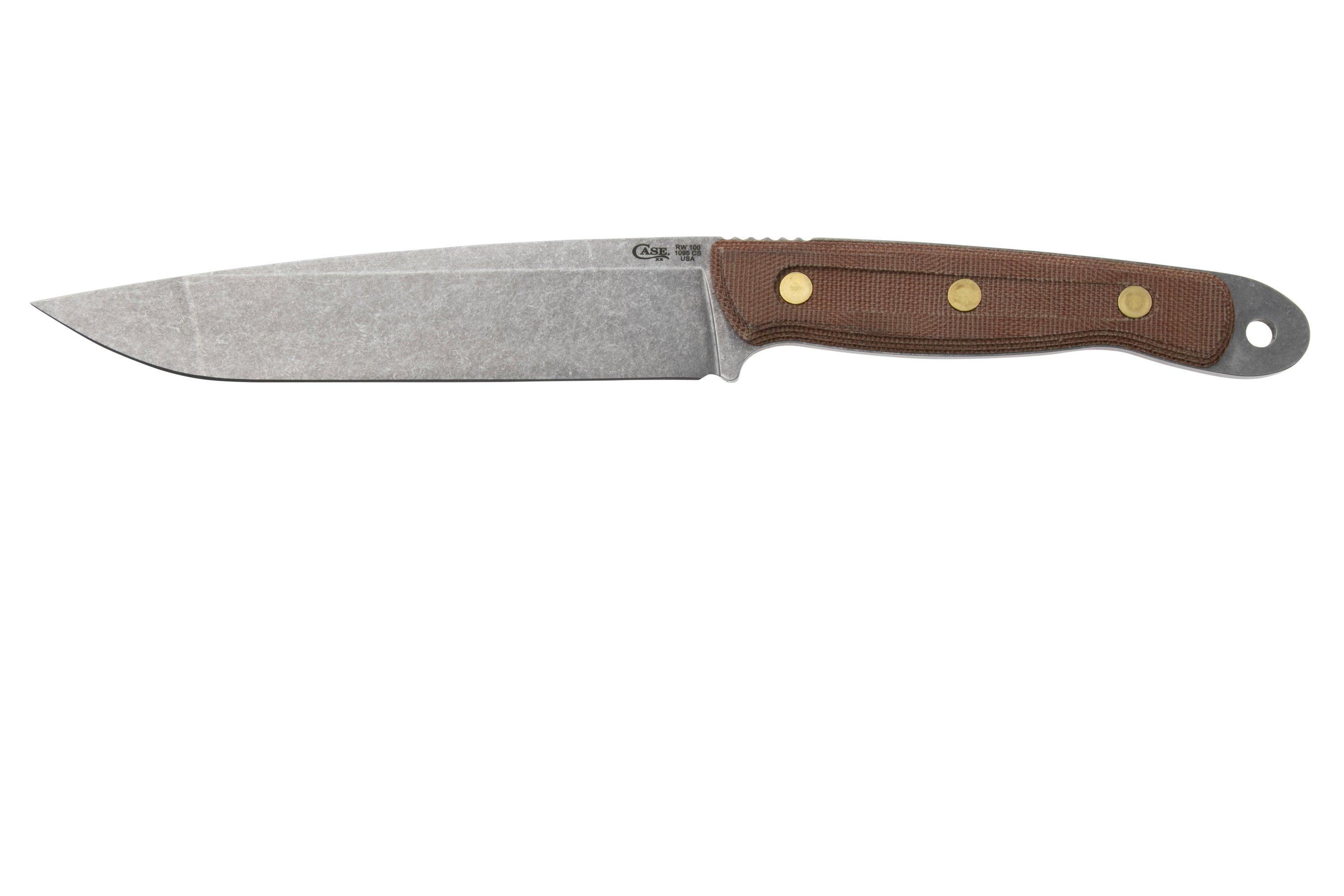 Case Roland Welker RW100 50628 Smooth Natural Micarta 1095 CS