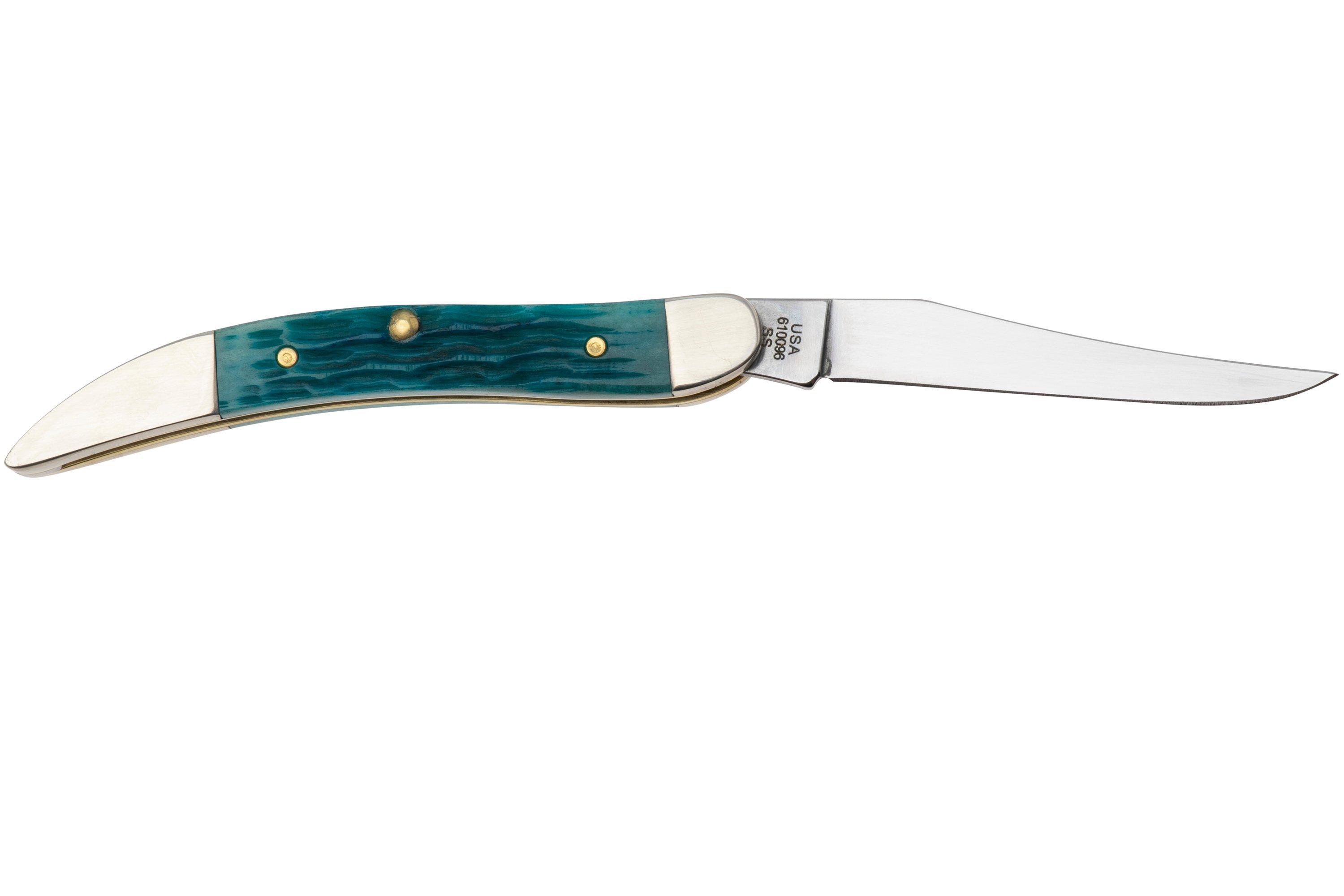 Case Small Texas Toothpick 50645 Crandall Jig Sky Blue Bone 610096