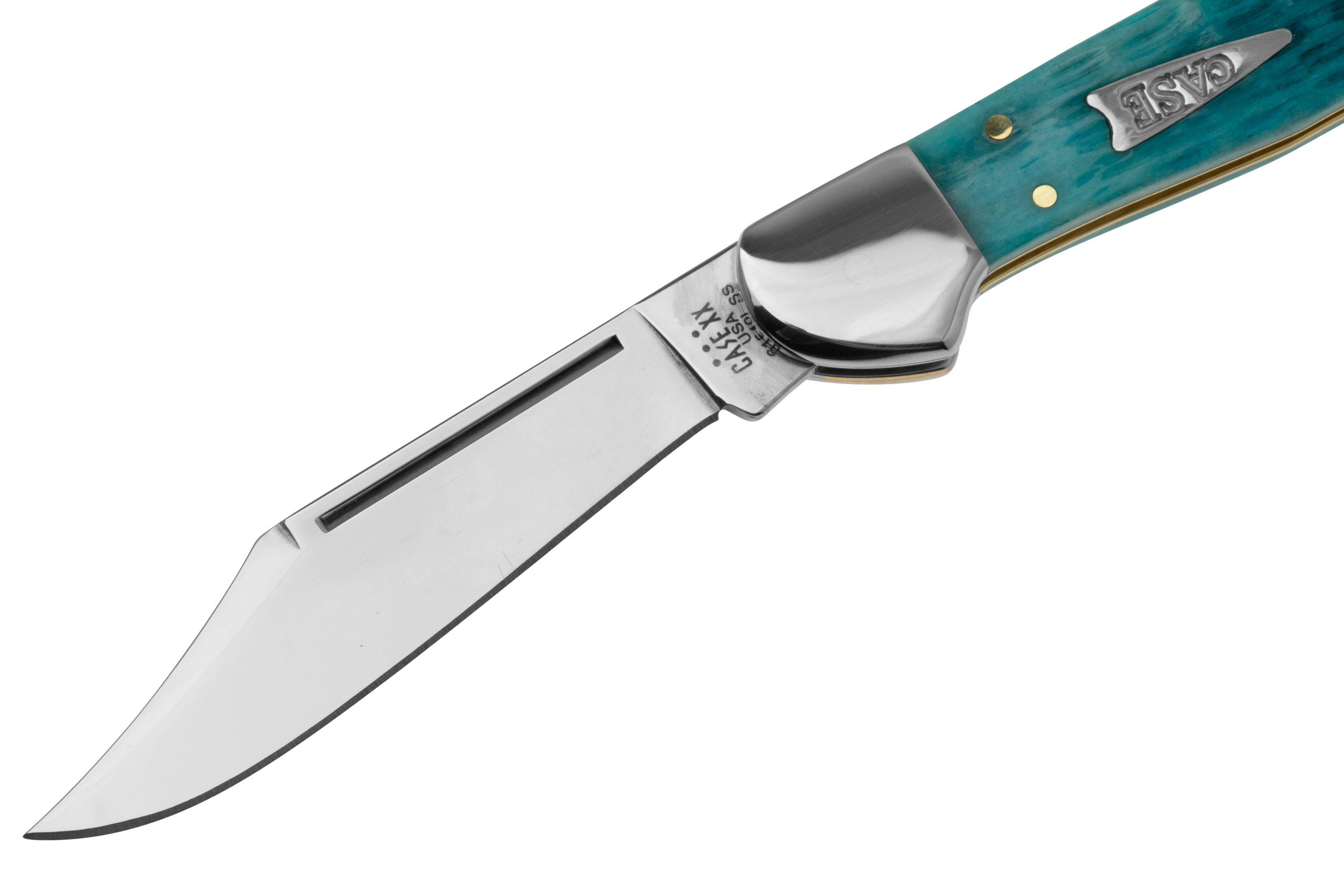 Case Copperlock 50646 Sky Blue Bone, Crandall Jig 61549L SS pocket