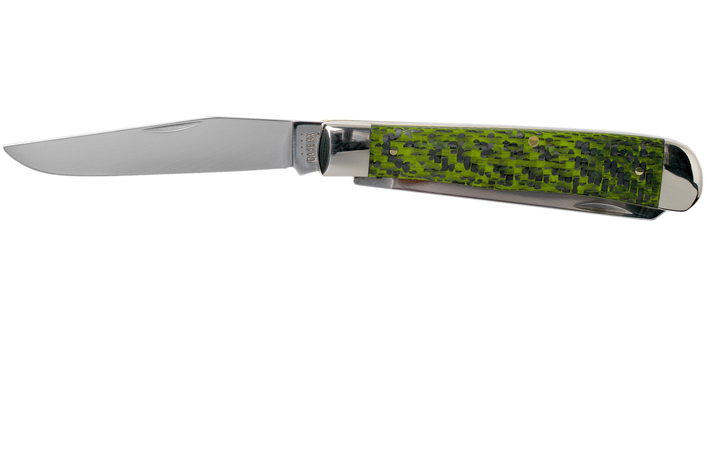 Case Trapper Green & Black Carbon FiberG10 Weave Smooth, 50710, 10254