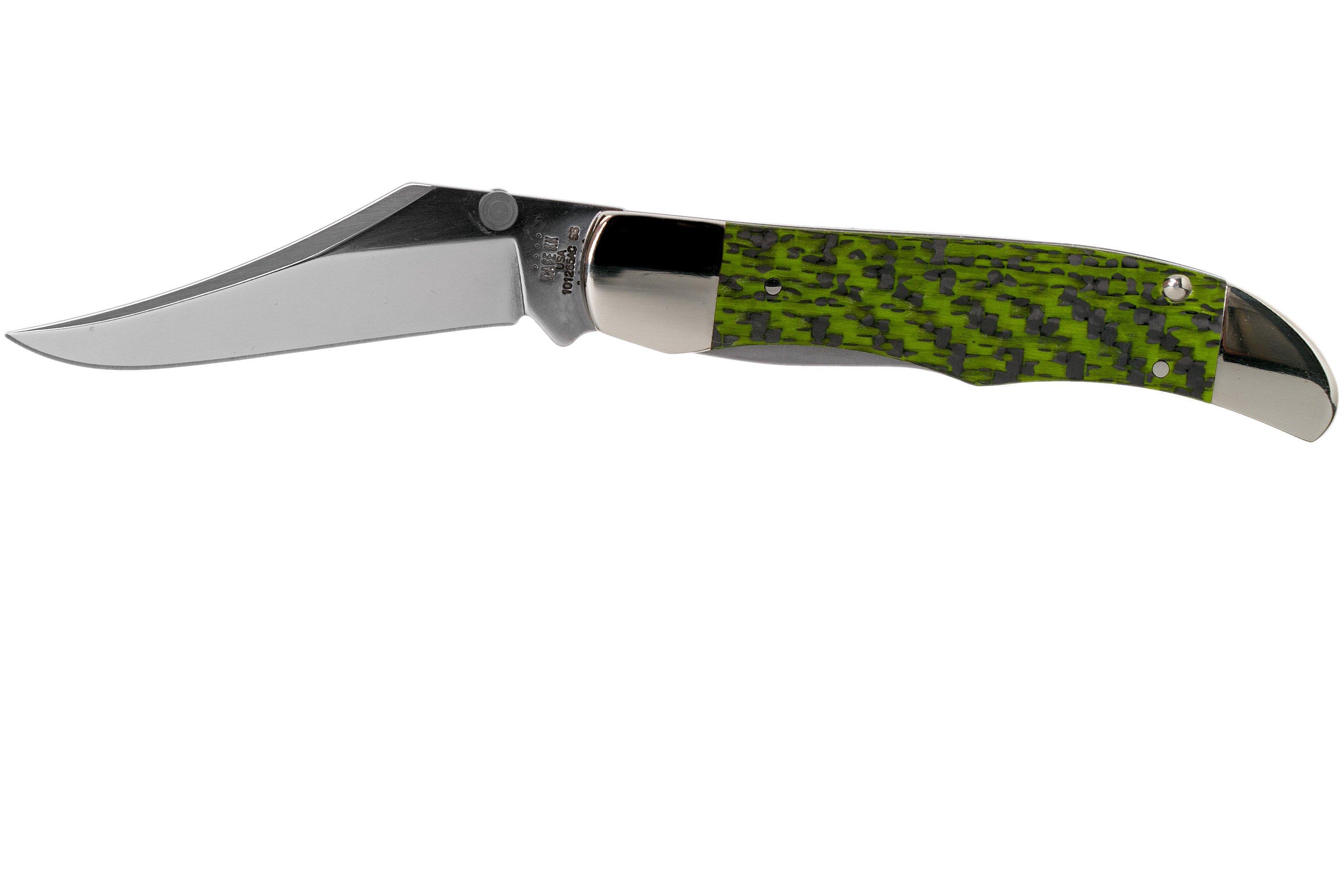 Case Kickstart Mid Folding Hunter Green & Black Carbon FibreG10 Weave