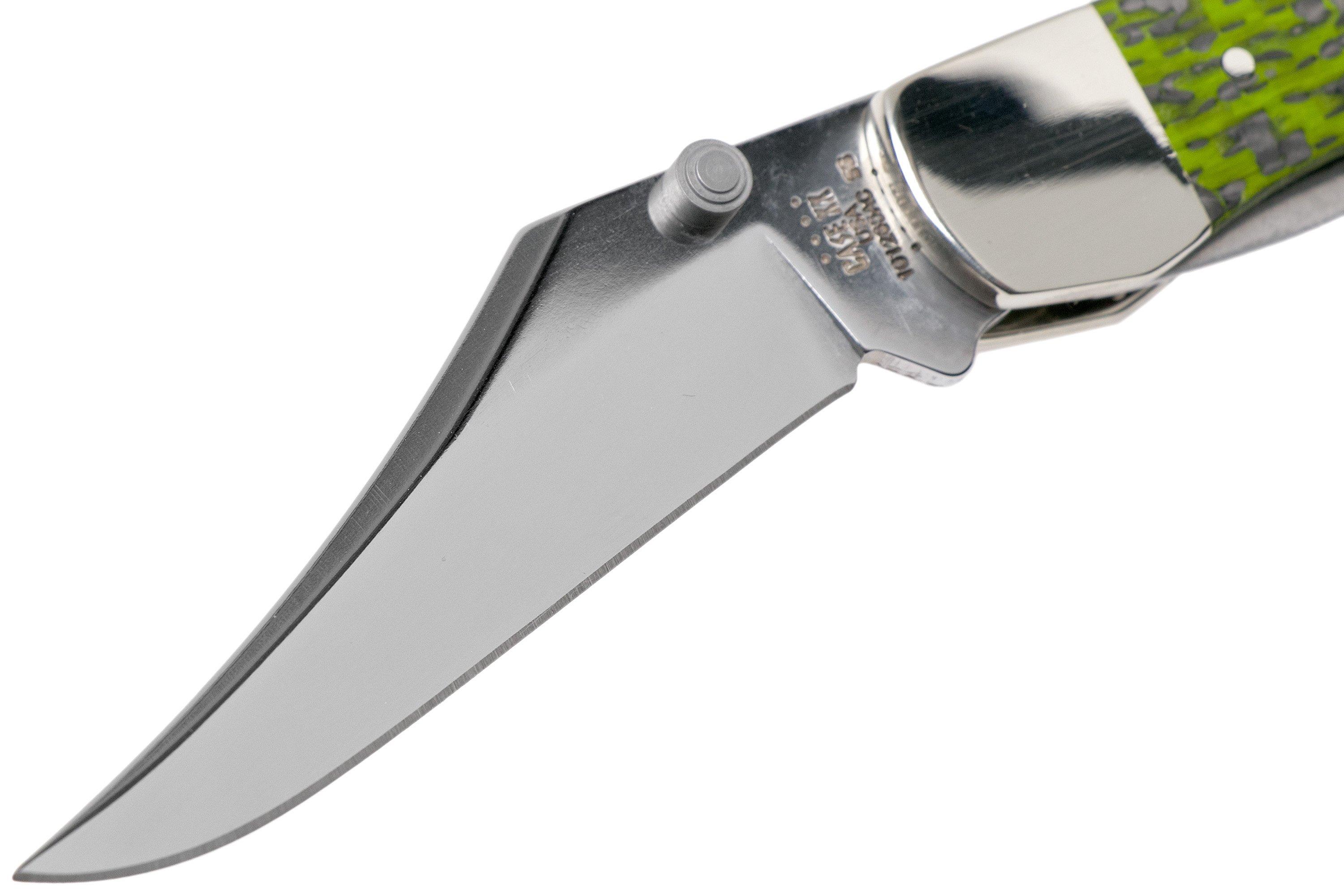 Case Kickstart Mid Folding Hunter Green & Black Carbon FibreG10 Weave Smooth, 50711, 101265AC