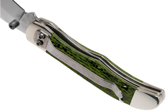 Case Kickstart Mid Folding Hunter Green & Black Carbon Fibre-G10 Weave  Smooth, 50711, 101265AC SS pocket knife