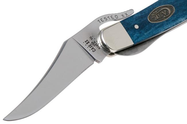 Imagen para Case Russlock Mediterranean Blue Bone, Smooth, 52802, 61953L SS navaja