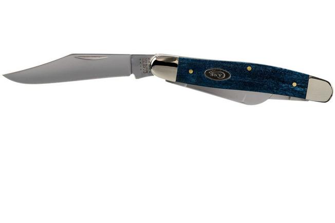 Case xx Merry Christmas Large Stockman Blue Colorwash Bone 10627 Pocket  Knife - CA10627