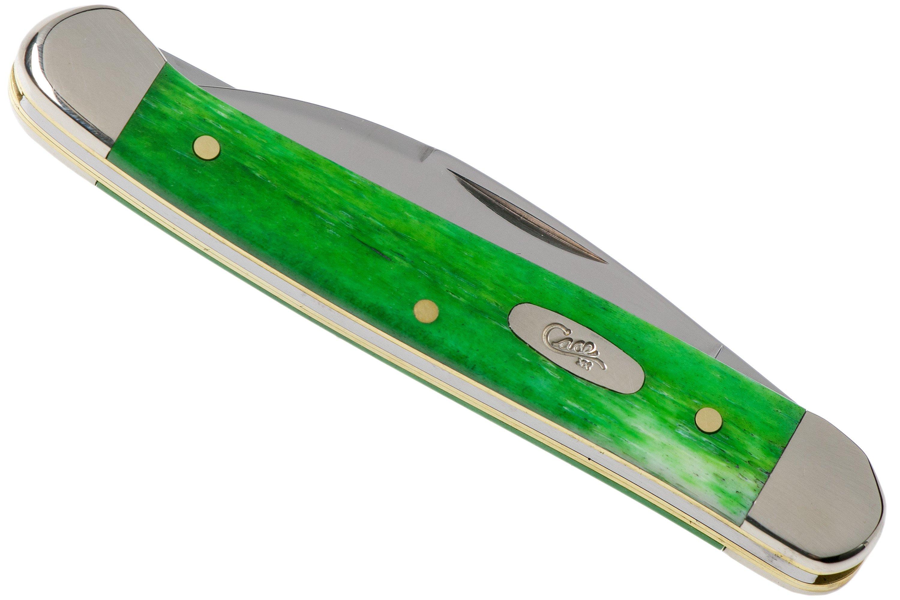 Case Mini Copperhead Brilliant Green Bone, Smooth, 52825