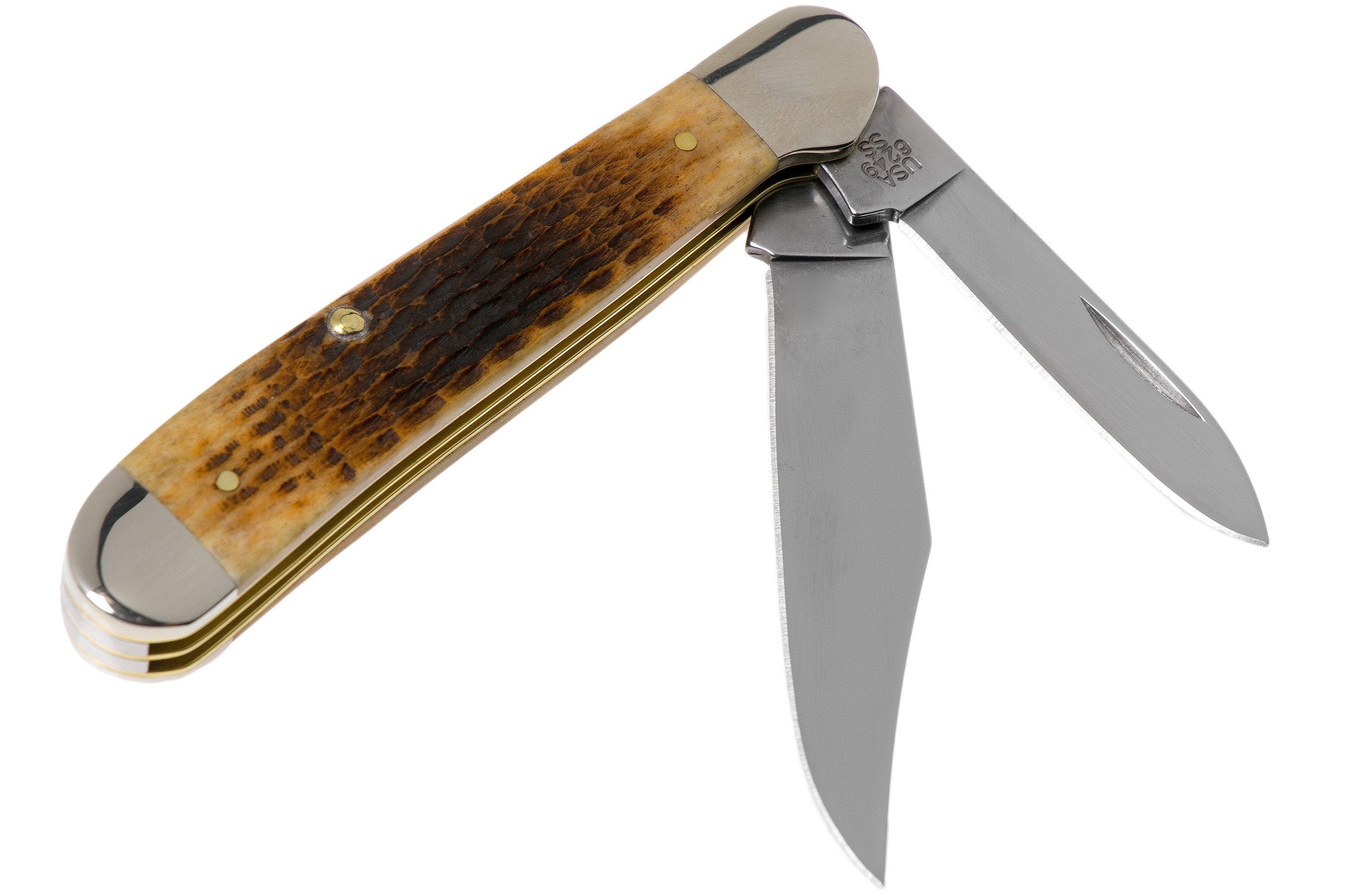 Case Copperhead Antique Bone, Rogers Corn Cob Jig, 52833, 6249 SS pocket knife Advantageously
