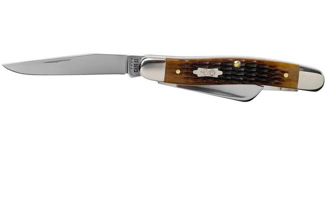 Case Knives Amber Bone CV Large Stockman