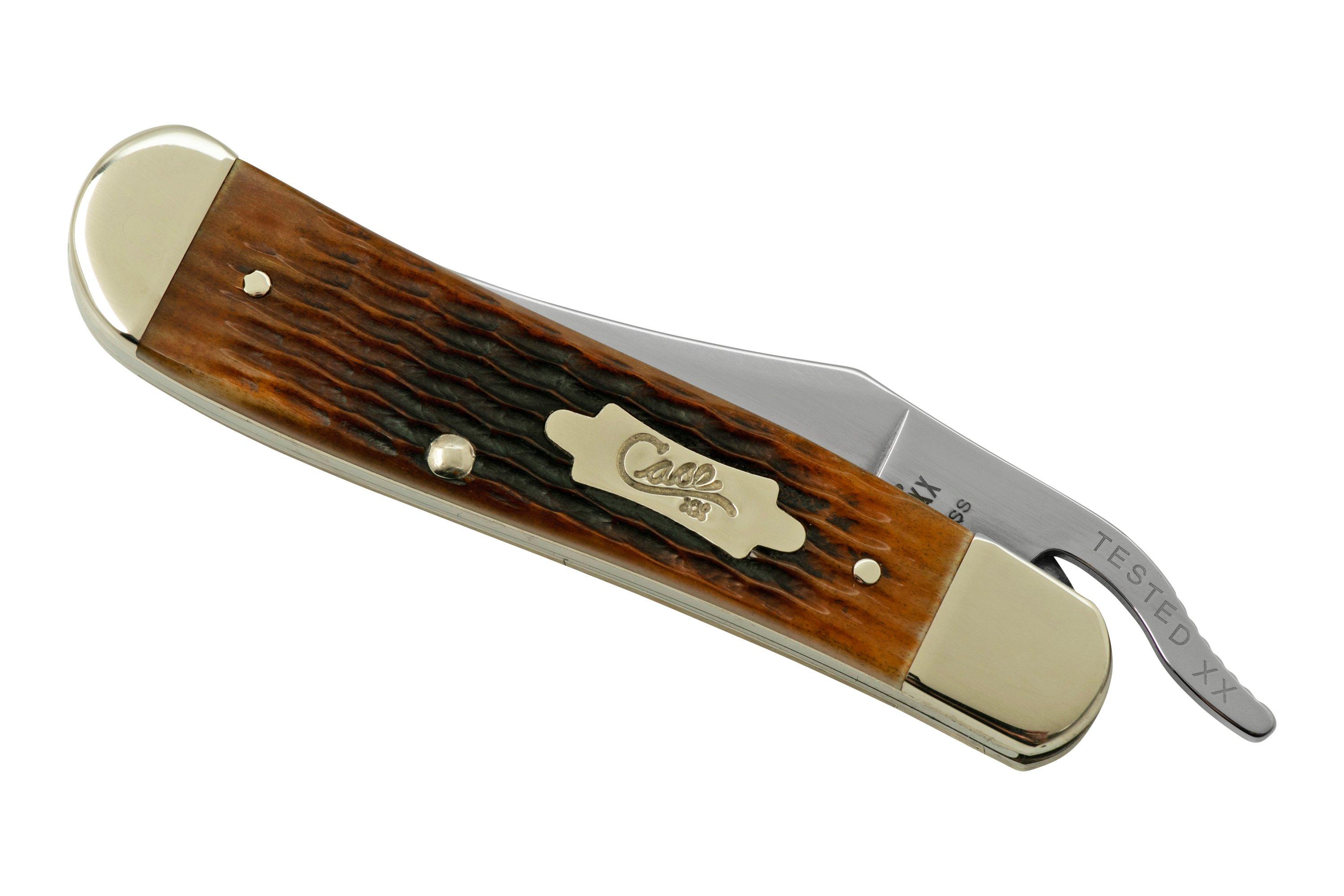 Case RussLock 52850 Rogers Corn Cob Jig Antique Bone, pocket knife