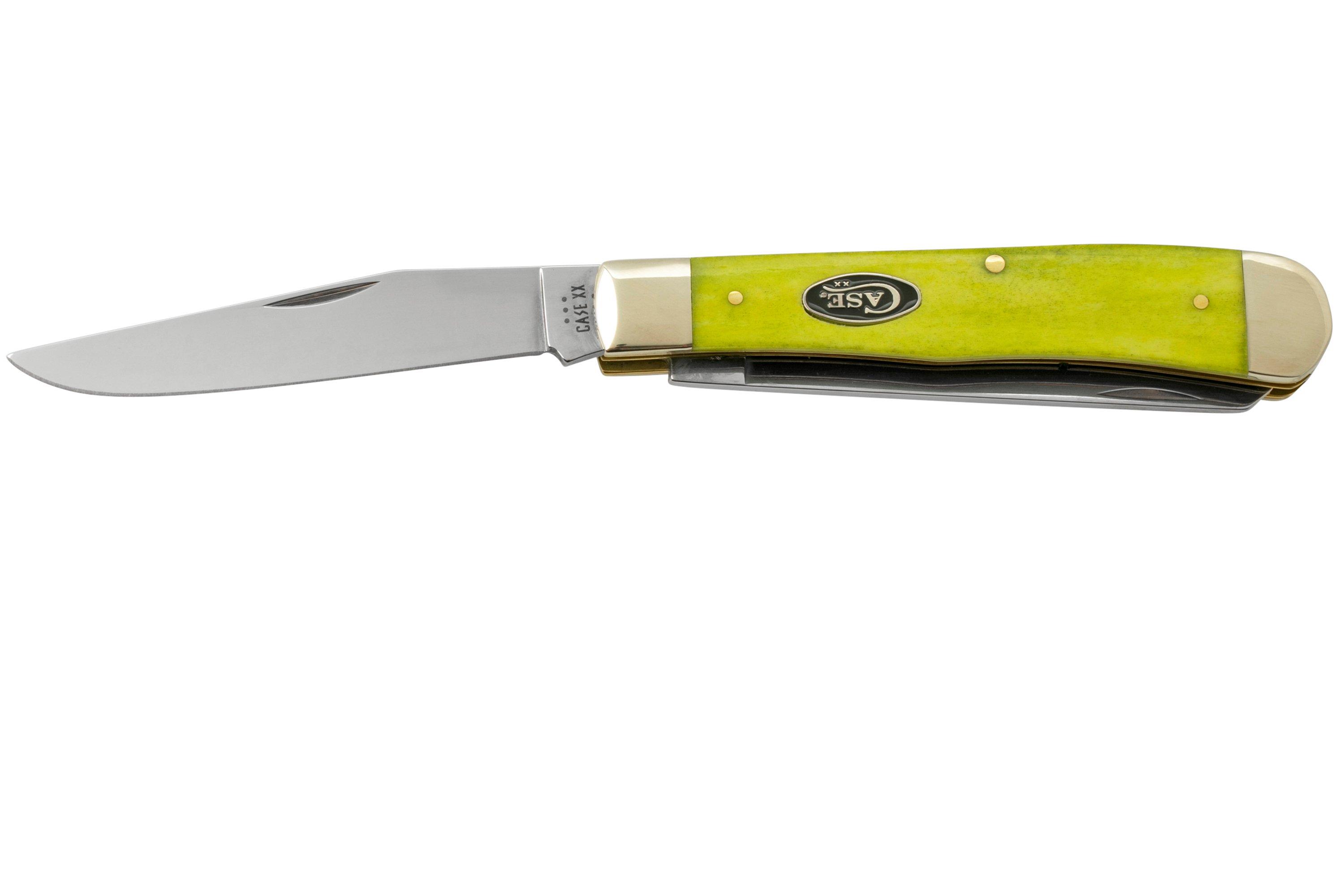 Case Smooth Trapper, 53030, Green Apple Bone 6254 SS, pocket knife ...