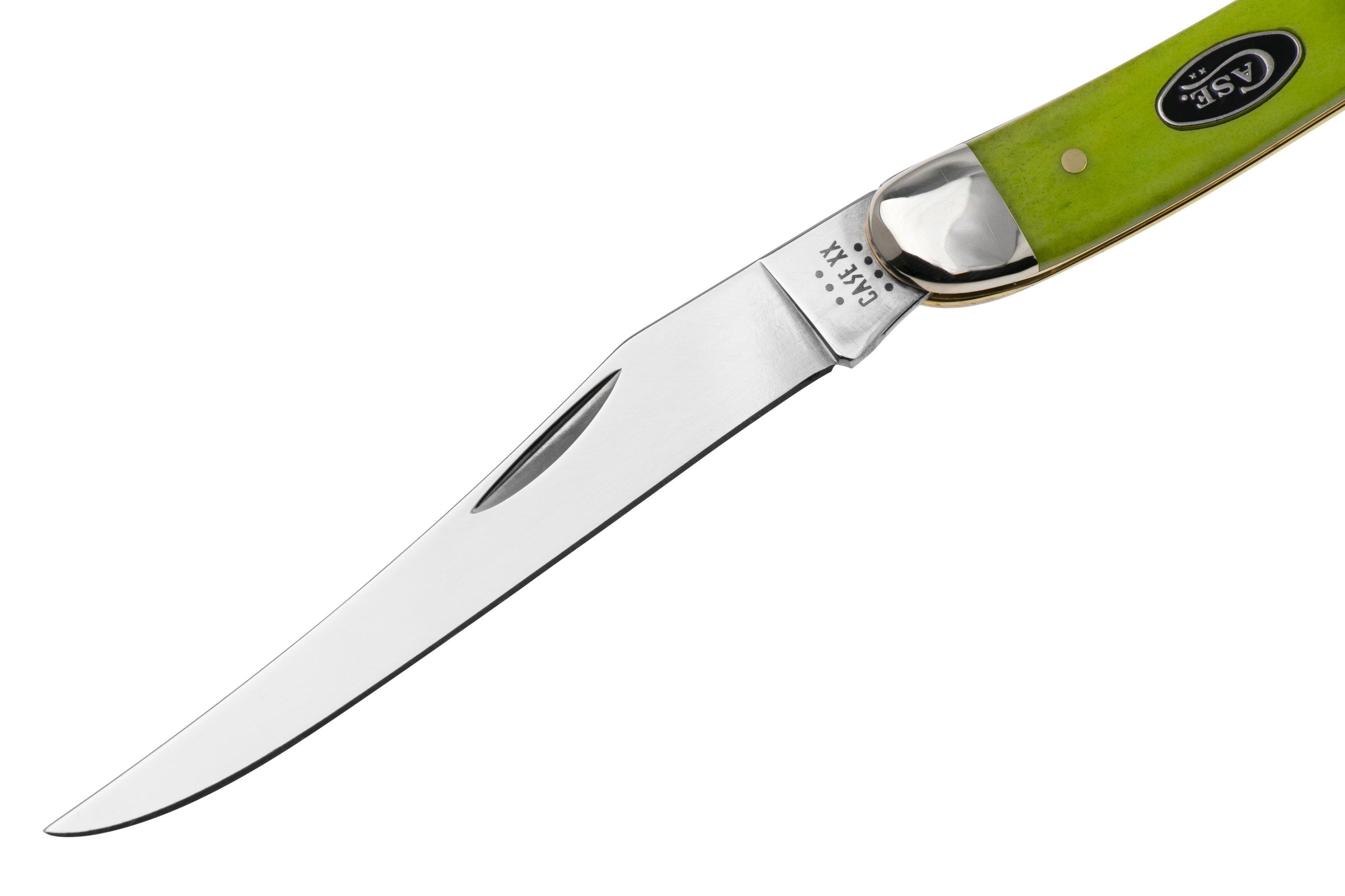 Case Medium Texas Toothpick 53031 Smooth Green Apple Bone 610094
