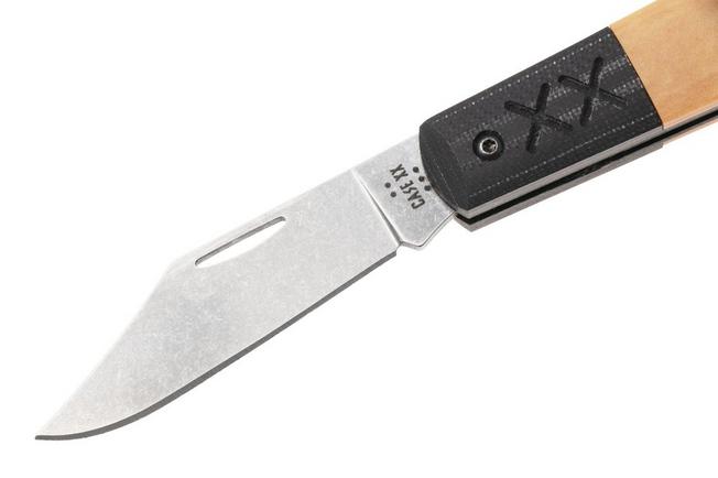 Afbeelding voor Case Crossroads XR Barlow Smooth Maple Richlite & Black G10, 53160, XR101009 1/2, S35VN, zakmes