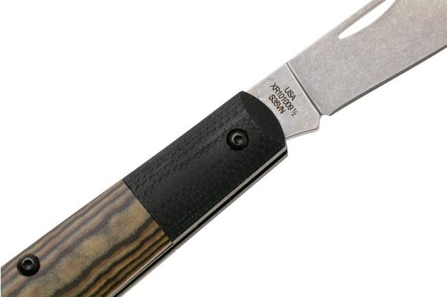 Afbeelding voor Case Barlow Smooth Black/Tan Richlite, Black G10, Crossroads XR, 53161, XR101009 1/2, S35VN zakmes