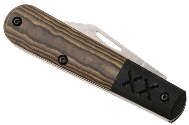 Afbeelding voor Case Barlow Smooth Black/Tan Richlite, Black G10, Crossroads XR, 53161, XR101009 1/2, S35VN zakmes