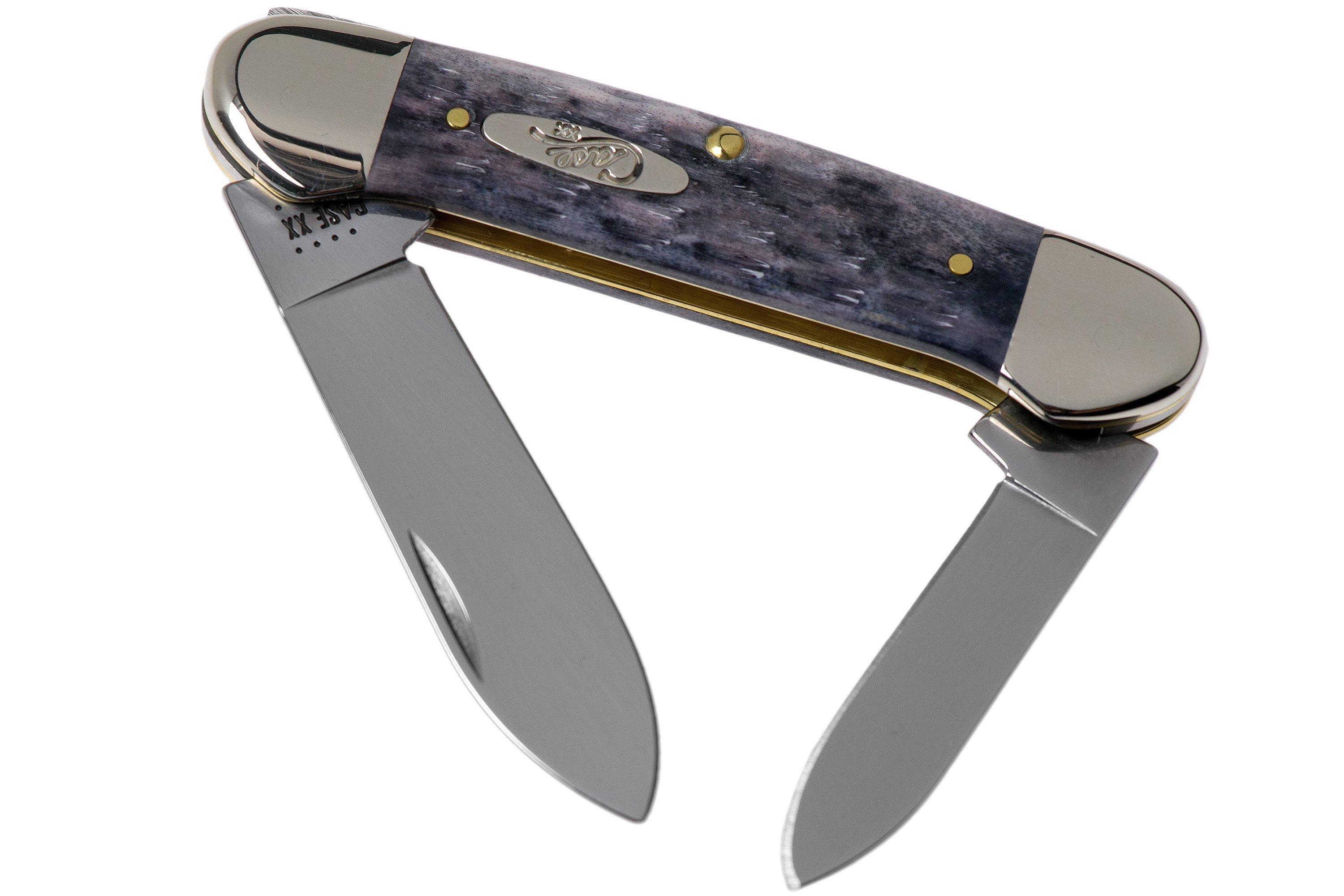 Case Canoe Pocket Worn Grey Bone, Crandall Jig, 58415, 62131 CV pocket knife Advantageously