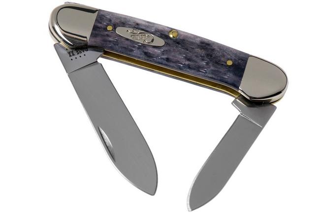 Case Canoe Pocket Worn Grey Bone, Crandall Jig, 58415, 62131 CV