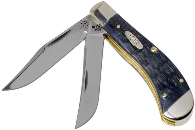 Case Sod Buster Jr Pocket Worn Grey Bone, Crandall Jig, 58412