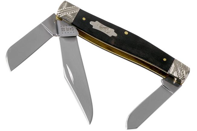 Imagen para Case Large Stockman Ebony Wood, Worked Bolsters, 59673, 7375 SS navaja
