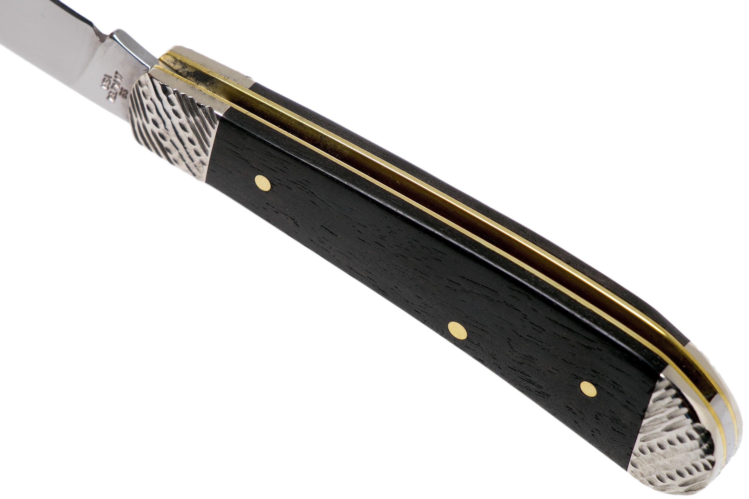 Case Sway Back Ebony Wood, Worked Bolsters, 59675, TB71117 SS pocket