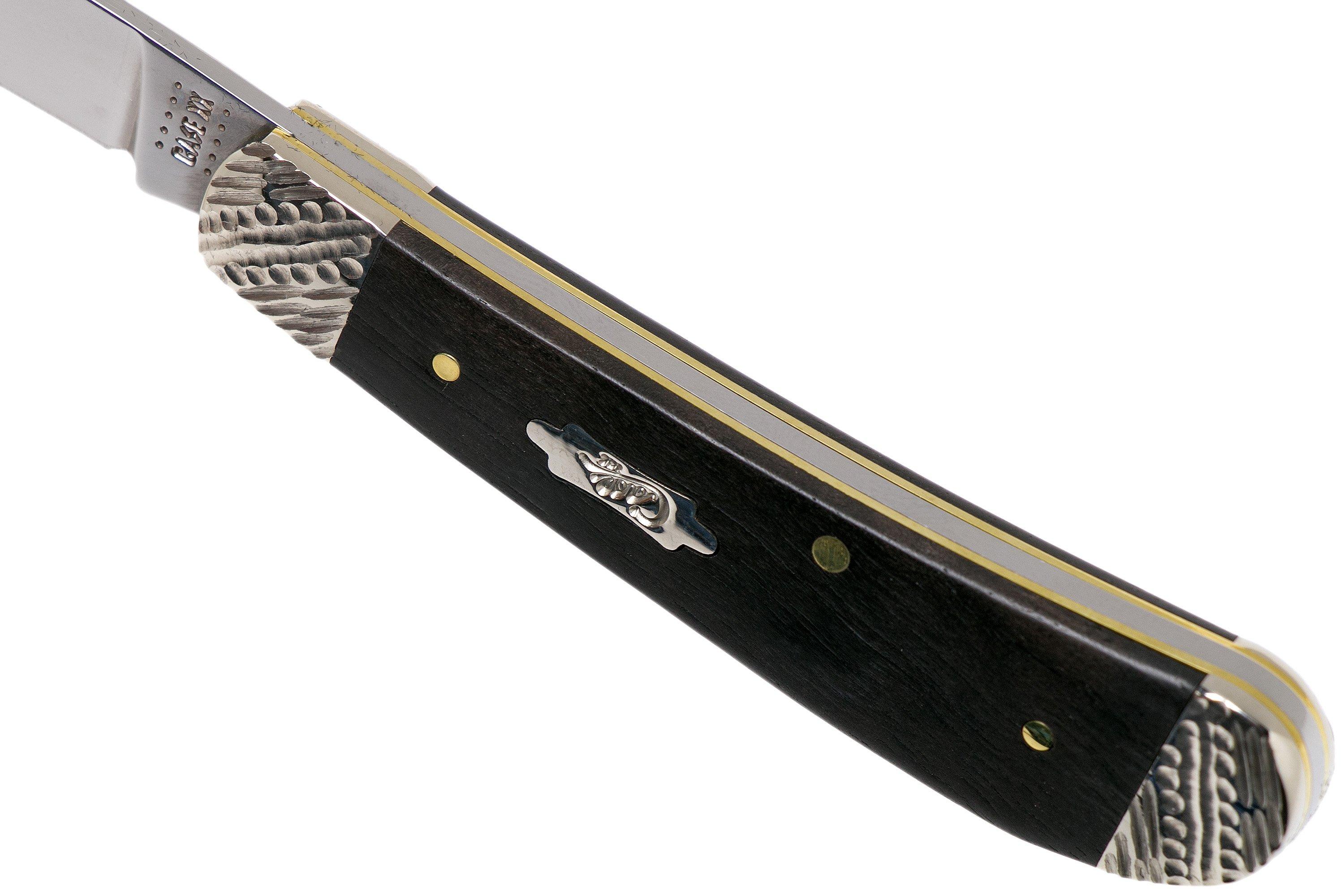 Case Sway Back Ebony Wood, Worked Bolsters, 59675, TB71117 SS pocket