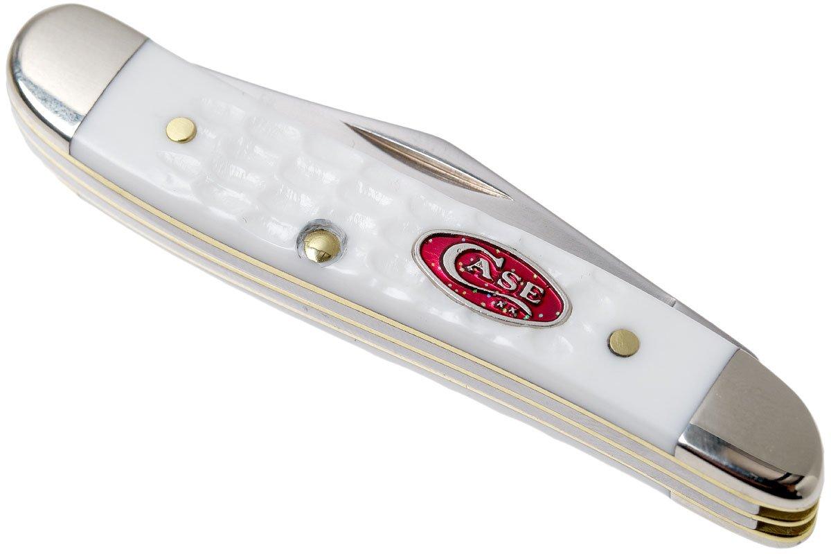 Case Peanut Sparxx White Synthetic, 60188, 6220 SS pocket knife