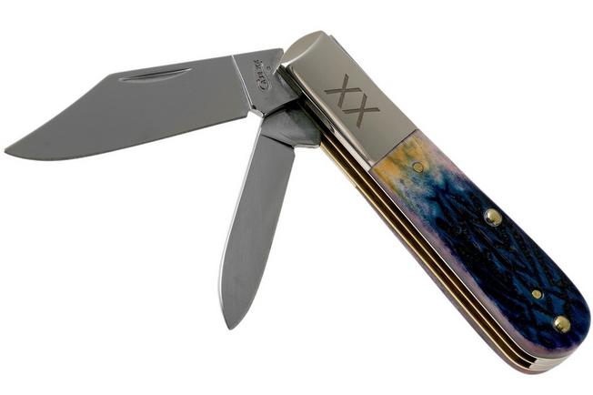 Image for Case Barlow Burnt Purple Bone, Tribal Jigged 61803 SS pocket knife