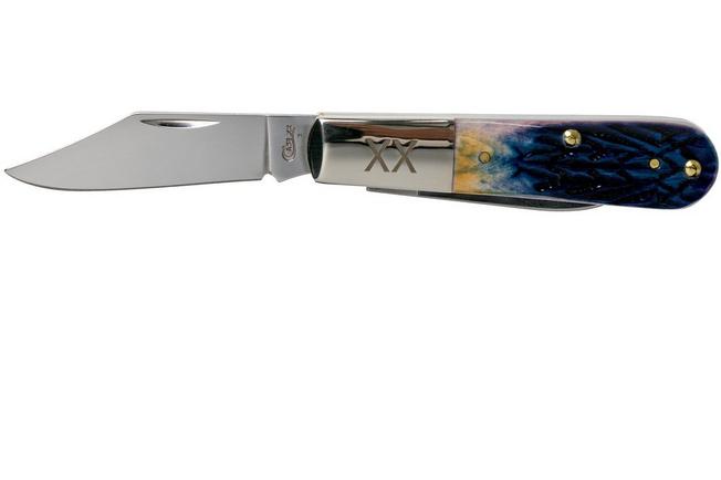 Image for Case Barlow Burnt Purple Bone, Tribal Jigged 61803 SS pocket knife