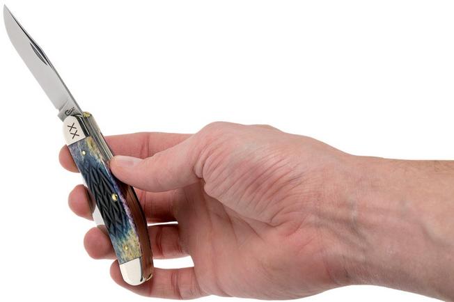 Image for Case Bose Sowbelly Burnt Purple Bone, Tribal Jigged, 61804, TB6339 SS pocket knife