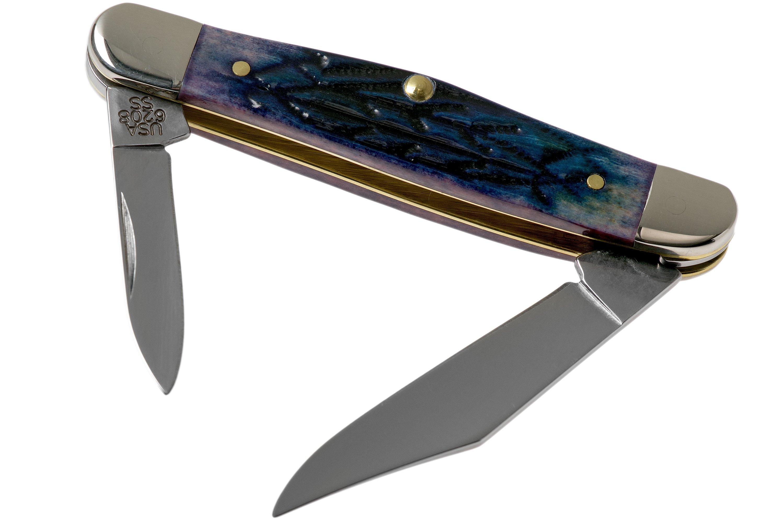 Case Half Whittler Burnt Purple Bone, Tribal Jigged, 61805 Case Half Whittler Burnt Purple Bone, Tribal Jigged, 61805
