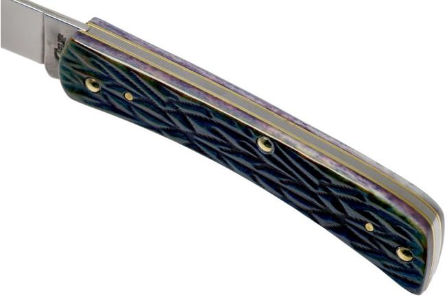 Image for Case Sod Buster Jr Burnt Purple Bone, Tribal Jigged, 61806, 6137 SS pocket knife