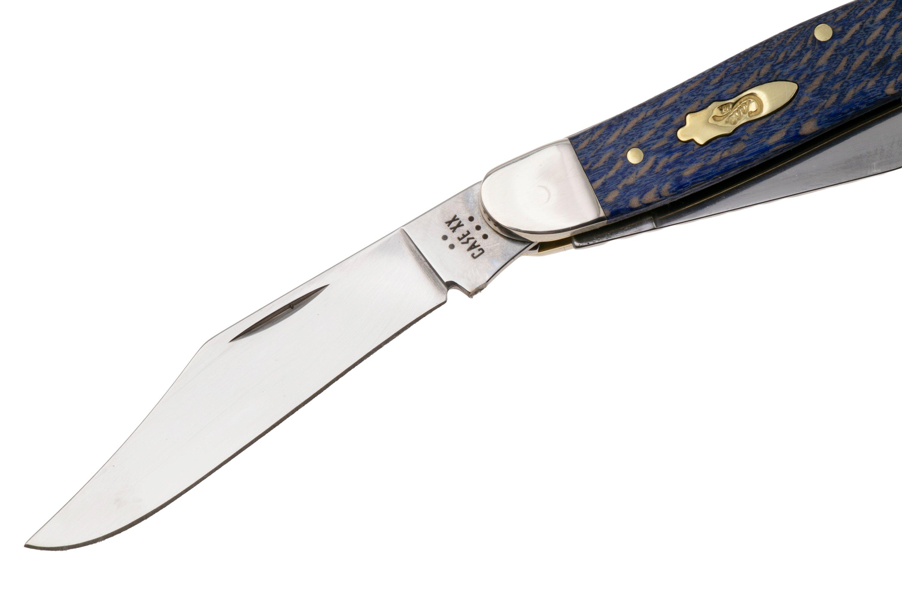 Case Stockman Blue Smooth Sycamore Wood, 63732, 7347 SS pocket knife ...