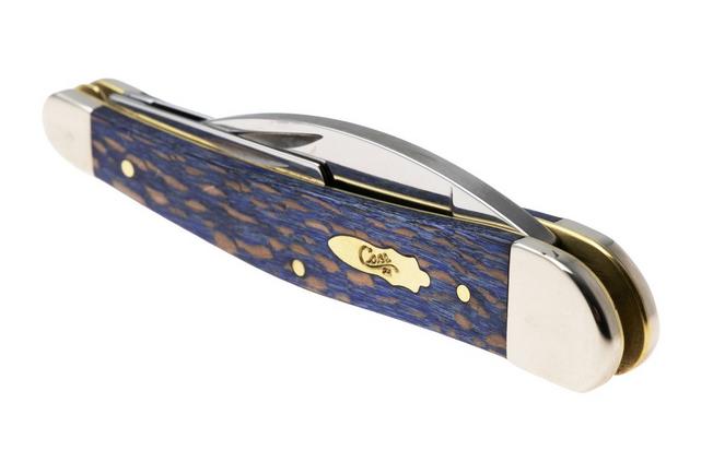 Afbeelding voor Case Seahorse Whittler, Smooth Blue Sycamore Wood, 63735, 7355WH SS zakmes