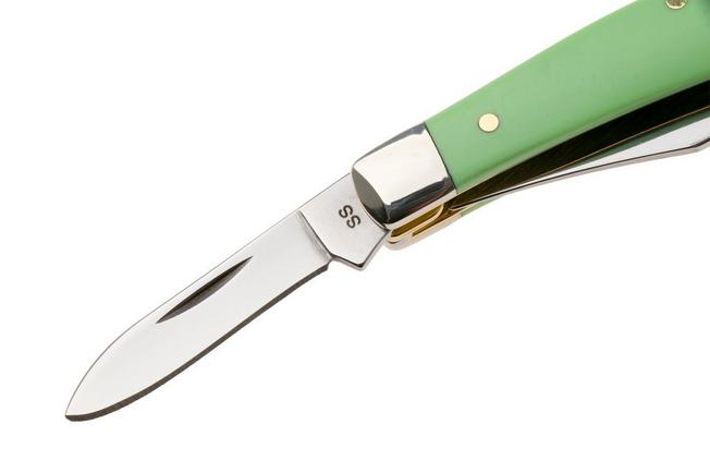 Afbeelding voor Case Medium Stockman 63832, Smooth Mint Green Synthetic, 4344 SS zakmes