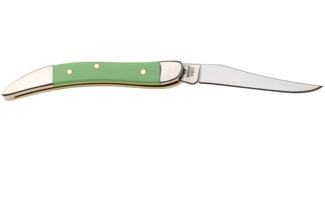 Afbeelding voor Case Small Texas Toothpick 63835, Smooth Mint Green Synthetic, 410096 SS zakmes